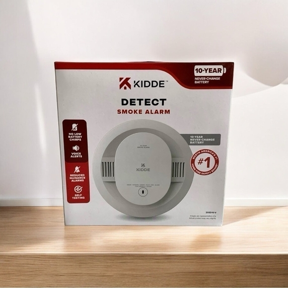 NIB Kidde Smoke Detector 10-Year Battery Powered LED Warning Light Indicators - Picture 1 of 4
